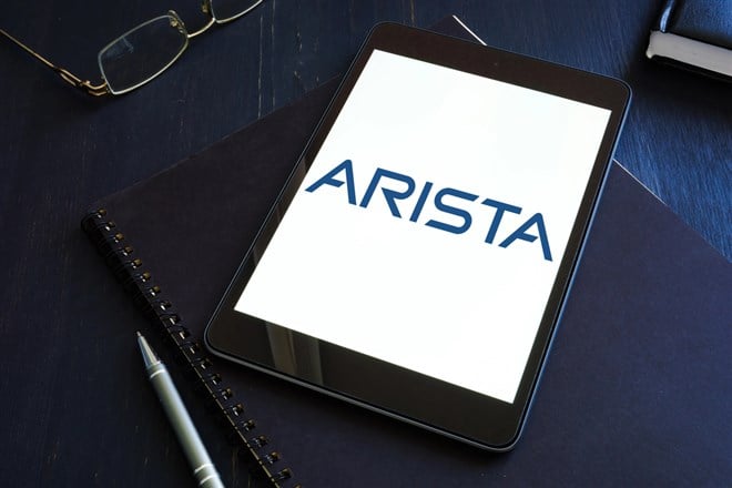 KYIV, UKRAINE - June 30, 2021. Arista Networks company logo on the tablet. Editorial. - Stock 168极速赛车精准数据预分析 Editorial Photography