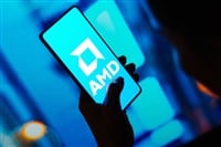 AMD logo on cellphone 