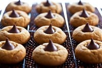 Classic Peanut Butter Blossom Cookies with Hershey's Kiss