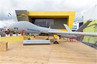 Elbit Systems Hermes 900 unmanned aerial vehicle (UAV) — Stock Editorial Photography
